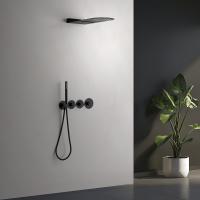 Душевая система встроенная с термостатом Timo Saona SX-2350/03SM черный