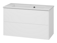 TOY - 80 Тумба подвесная с 2 ящ. белый + раковина УТ000025661 Brevita