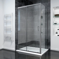 Душевой угол раздвижной прямоугольный RV055GM-14070-01-C8 1400х700х1950 Цвет профиля Оружейная сталь Стекло Прозрачное Veconi