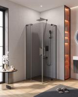 Душевой уголок прямоугольный.     SLIDER-A-2-70/80-GRIGIO-GM (700-800)x(700-800)x1950 Cezares