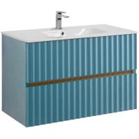 ELEGANT База под раковину подвесная с двумя выкатными ящиками, с LED подсветкой ручек. Ниагара AM-ELEGANT-900-2C-SO-NG-P