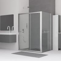 Душевой уголок RGW CL-45 (CL-12 + Z-050-1) прямоугольный  100* 80*185 04094508-011 профиль Хром стекло Прозрачное 4 мм RGW